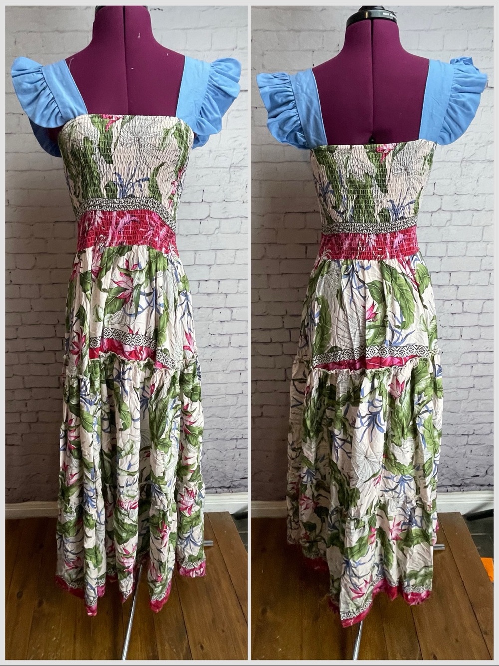 Jaase size medium floral maxi dress